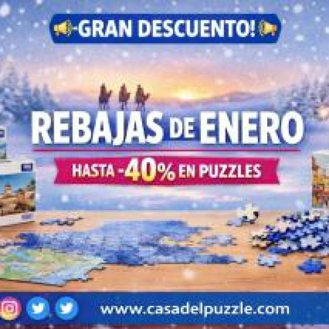 ❄️🧩 ¡LLEGAN LAS REBAJAS DE ENERO A CASA DEL PUZZLE