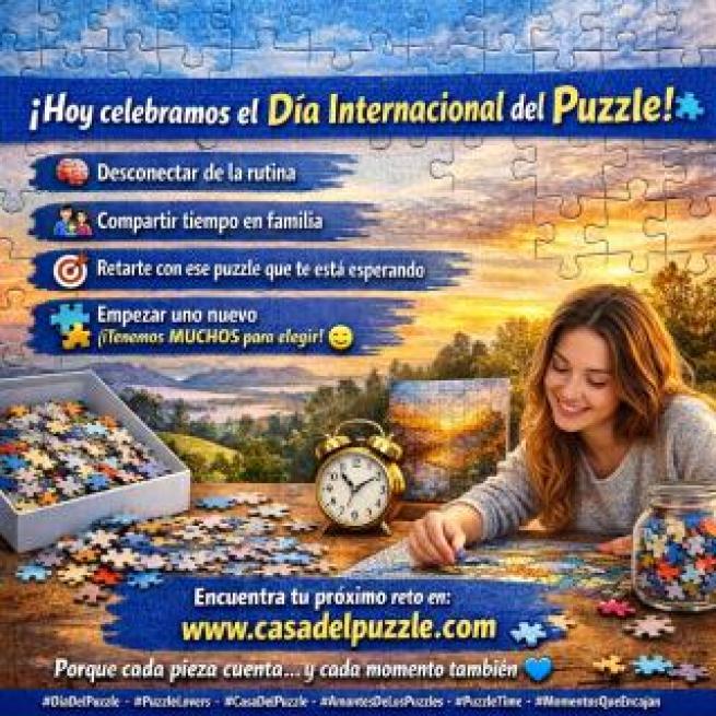 DIA INTERNACIONAL DEL PUZZLE🥳 Hoy celebramos el D
