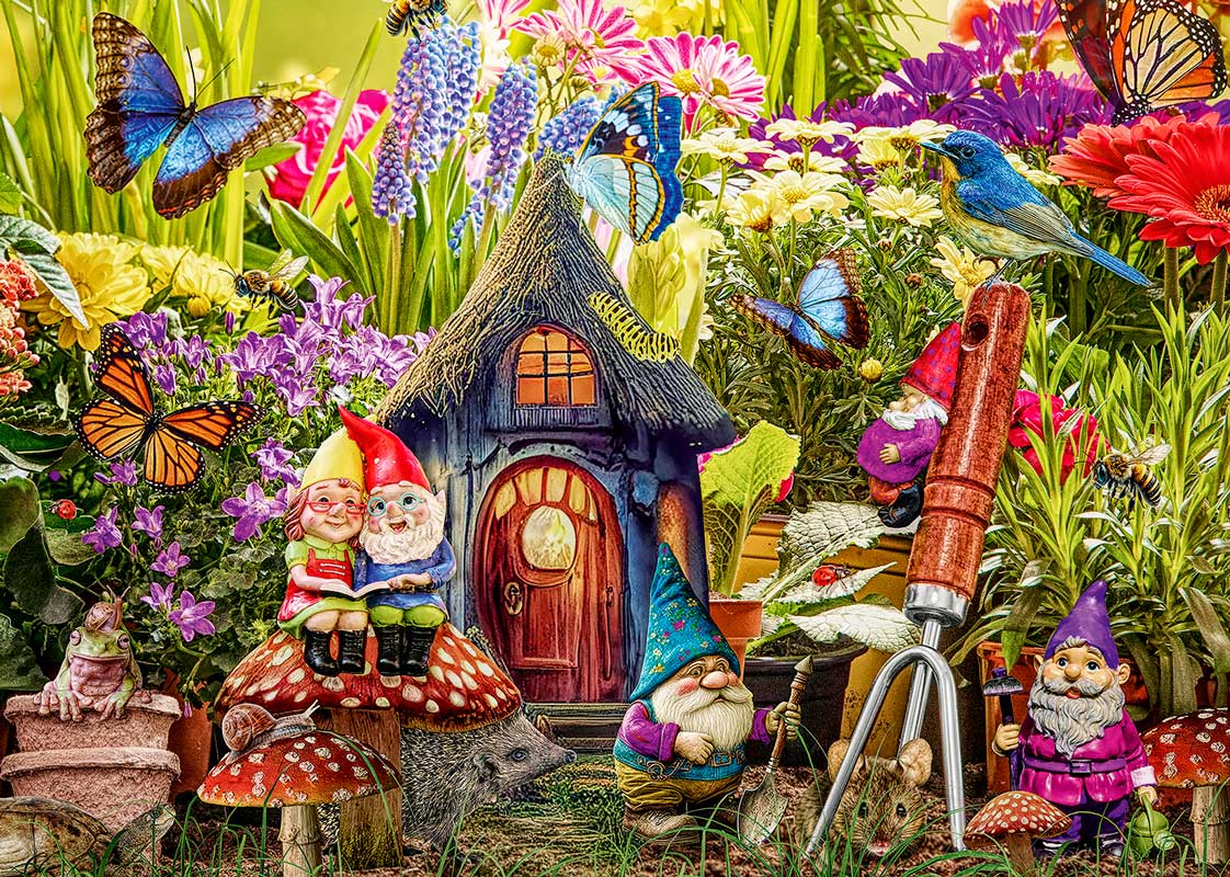 Puzzle Alipson Gnomos de Jardim de 1000 Peças