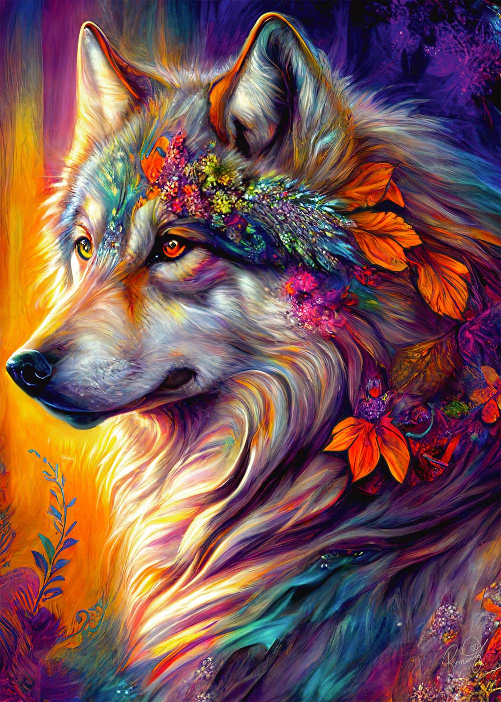 Puzzle Alipson Lobo de Outono de 1000 Peças