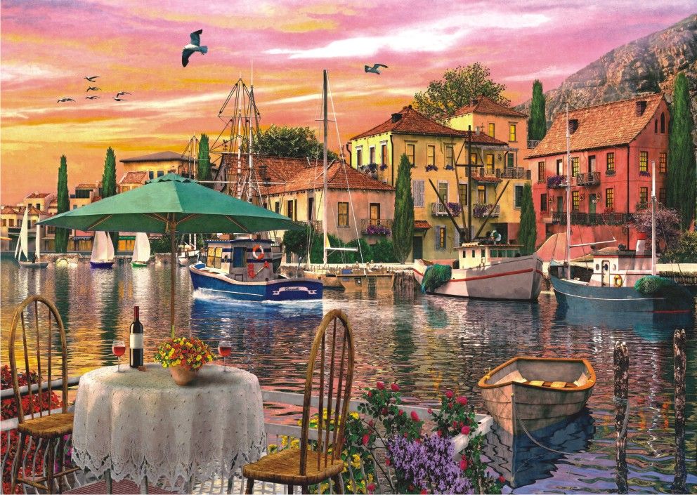 Puzzle Anatolian Crepúsculo no Porto de 3000 Peças