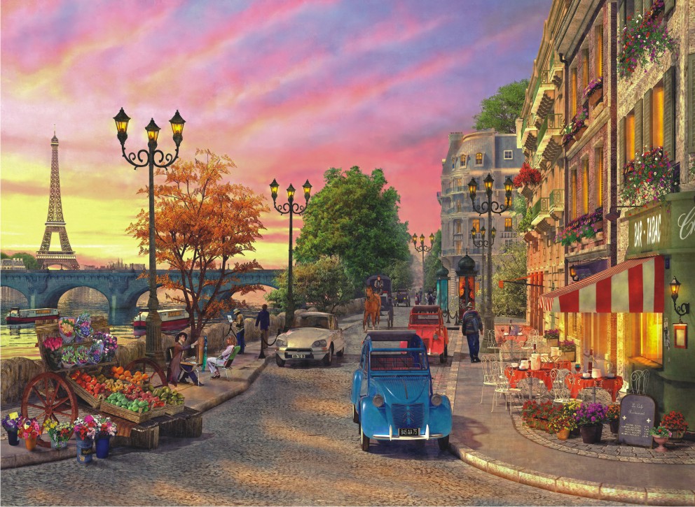 Puzzle Anatolian Pôr do sol no Sena, Paris 1000 peças