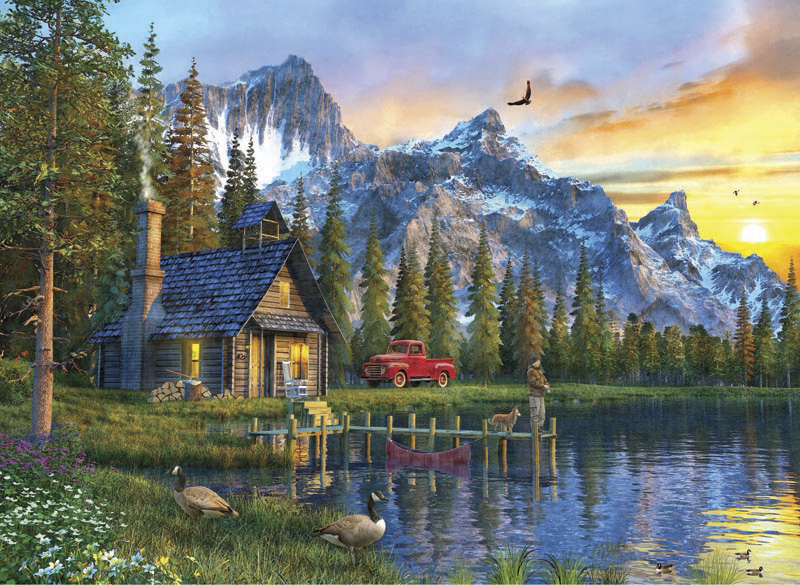 Puzzle Anatolian Pôr do sol na cabine 1000 peças