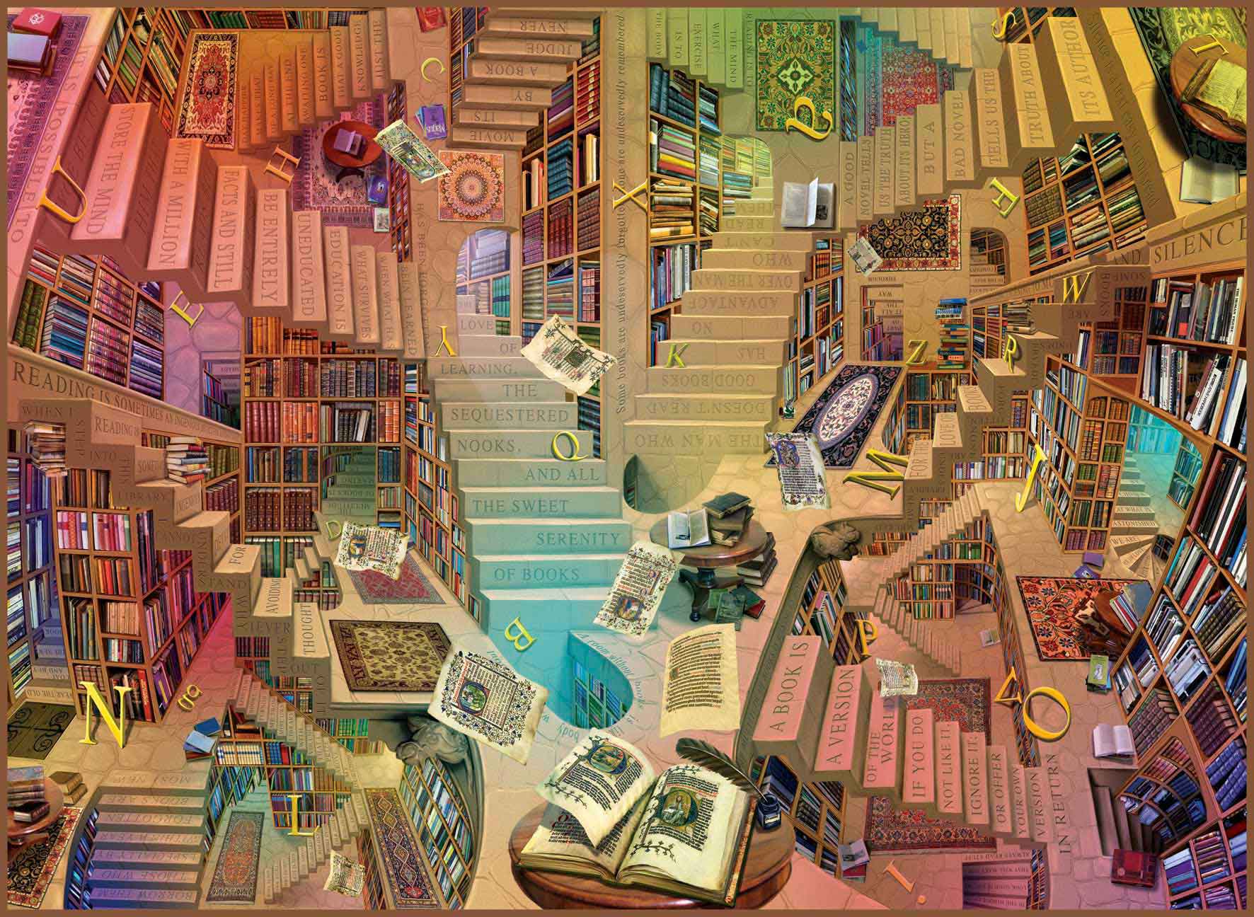 Puzzle Anatolian Biblioteca de 1000 Peças