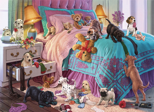 Puzzle Anatolian Cachorrinhos Travessos de 1000 Peças