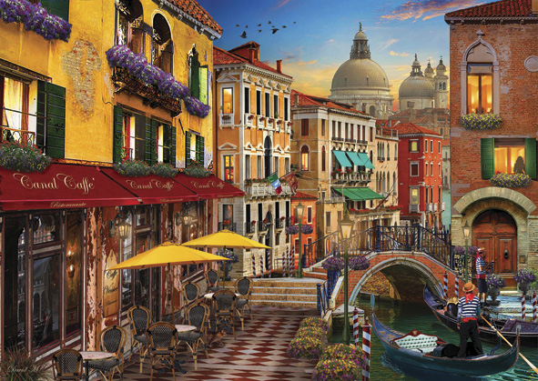 Puzzle Anatolian Café no Canal de Veneza 1500 Peças