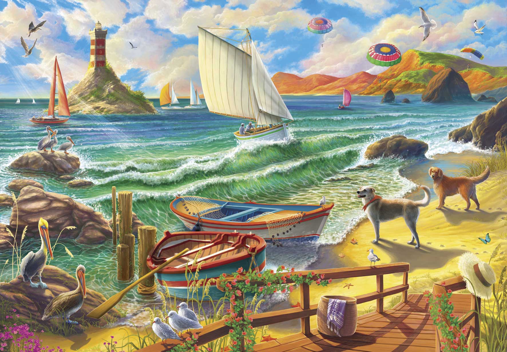 Puzzle Anatolian Vista para o Mar de 500 peças