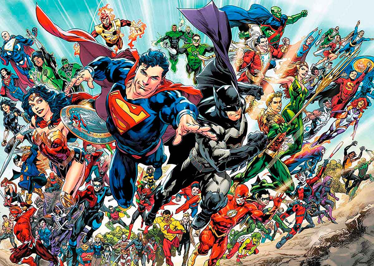 Puzzle Aquarius Heróis DC Comics de 3000 peças