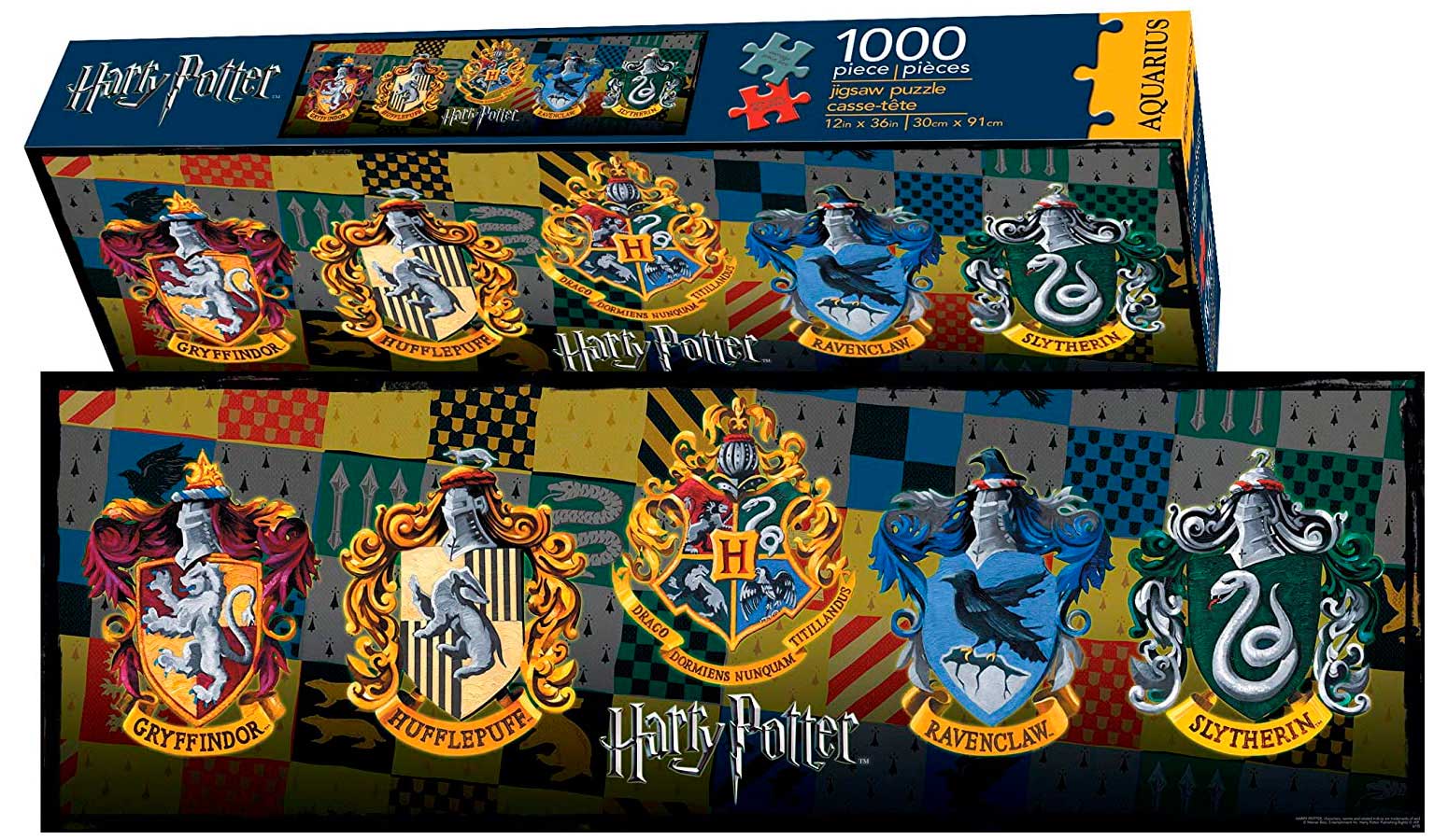 Puzzle Aquarius Panorama Harry Potter Casas de Hogwarts 1000P