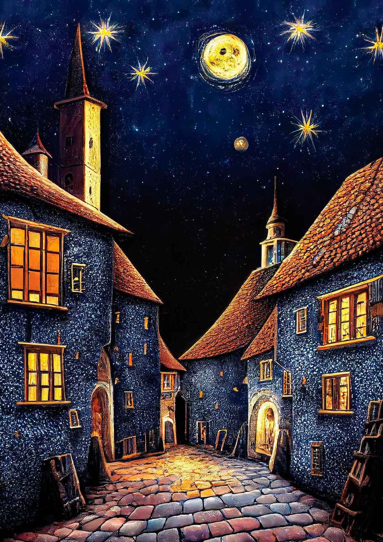 Puzzle Art Puzzle Noite de Pousada Medieval de 500 Peças