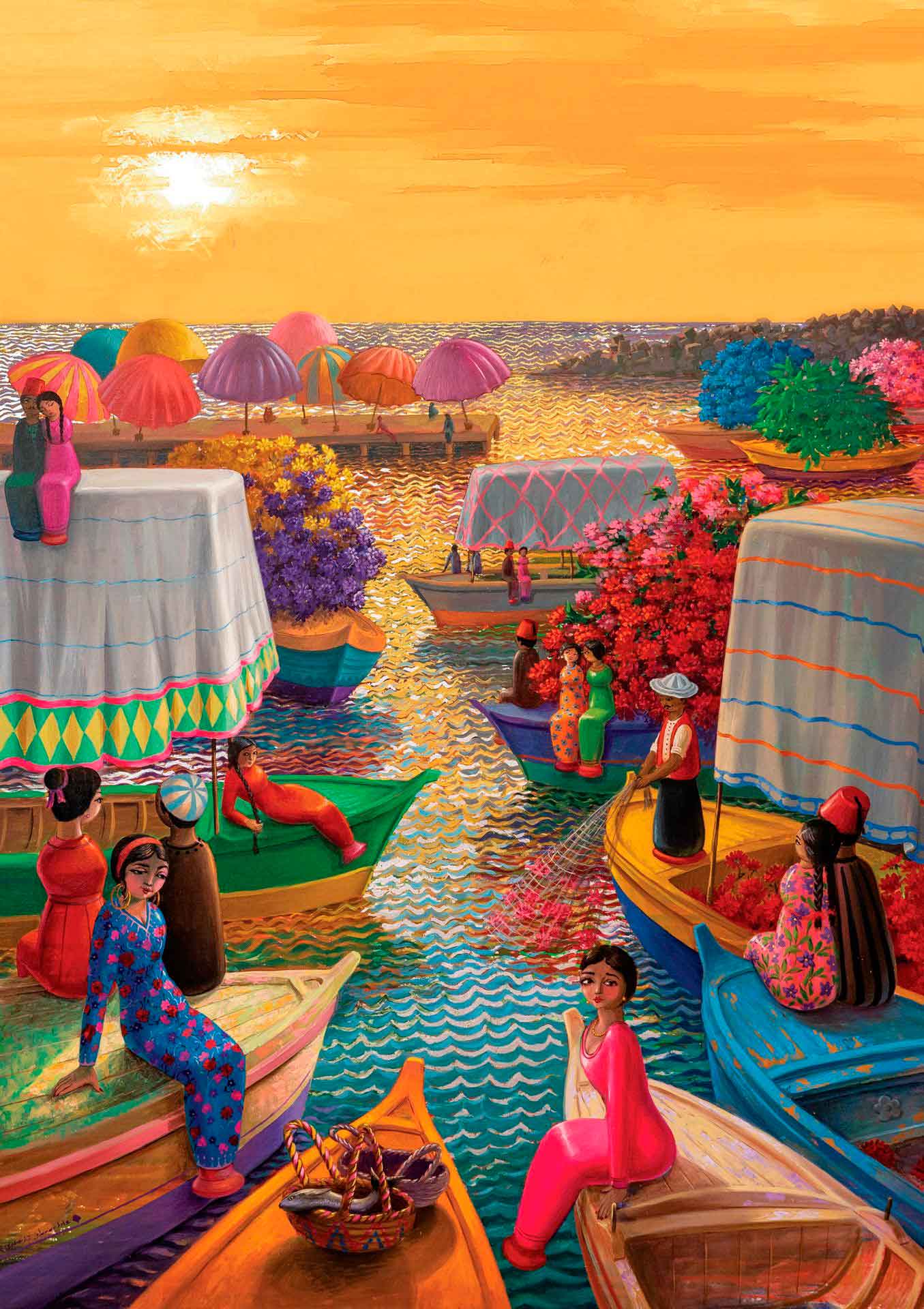 Puzzle Art Puzzle Porto de Flor de 1000 peças