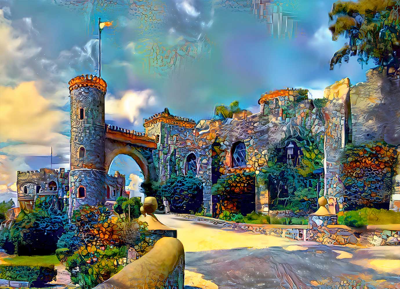 Puzzle Bluebird Castelo de Sta Cecilia Guanajuato de 1000 Pçs