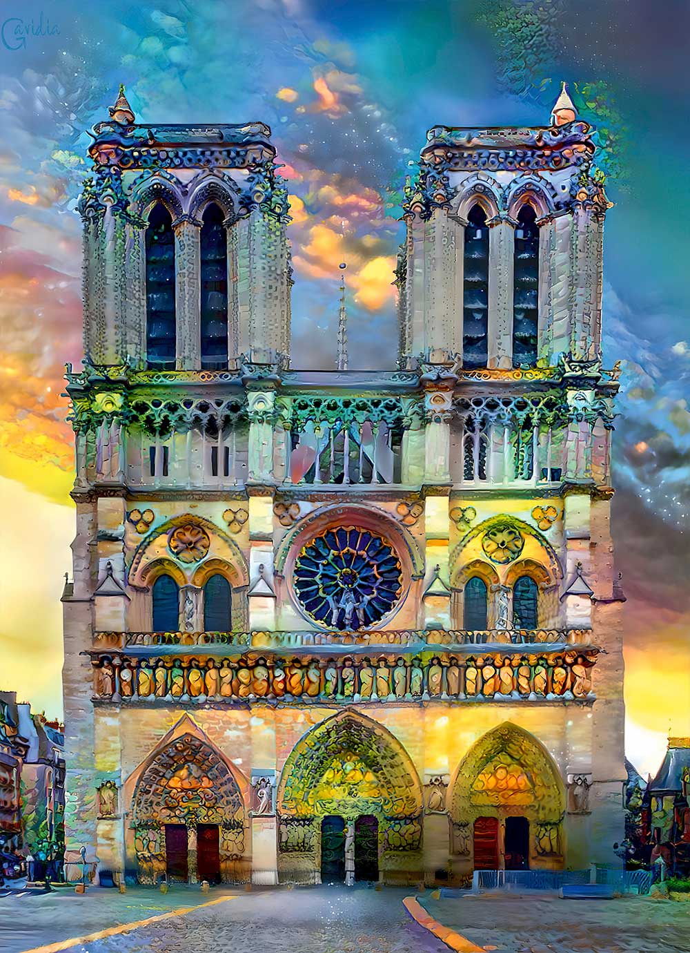 Puzzle Bluebird Catedral de Notre Dame, Paris de 1.000 peças