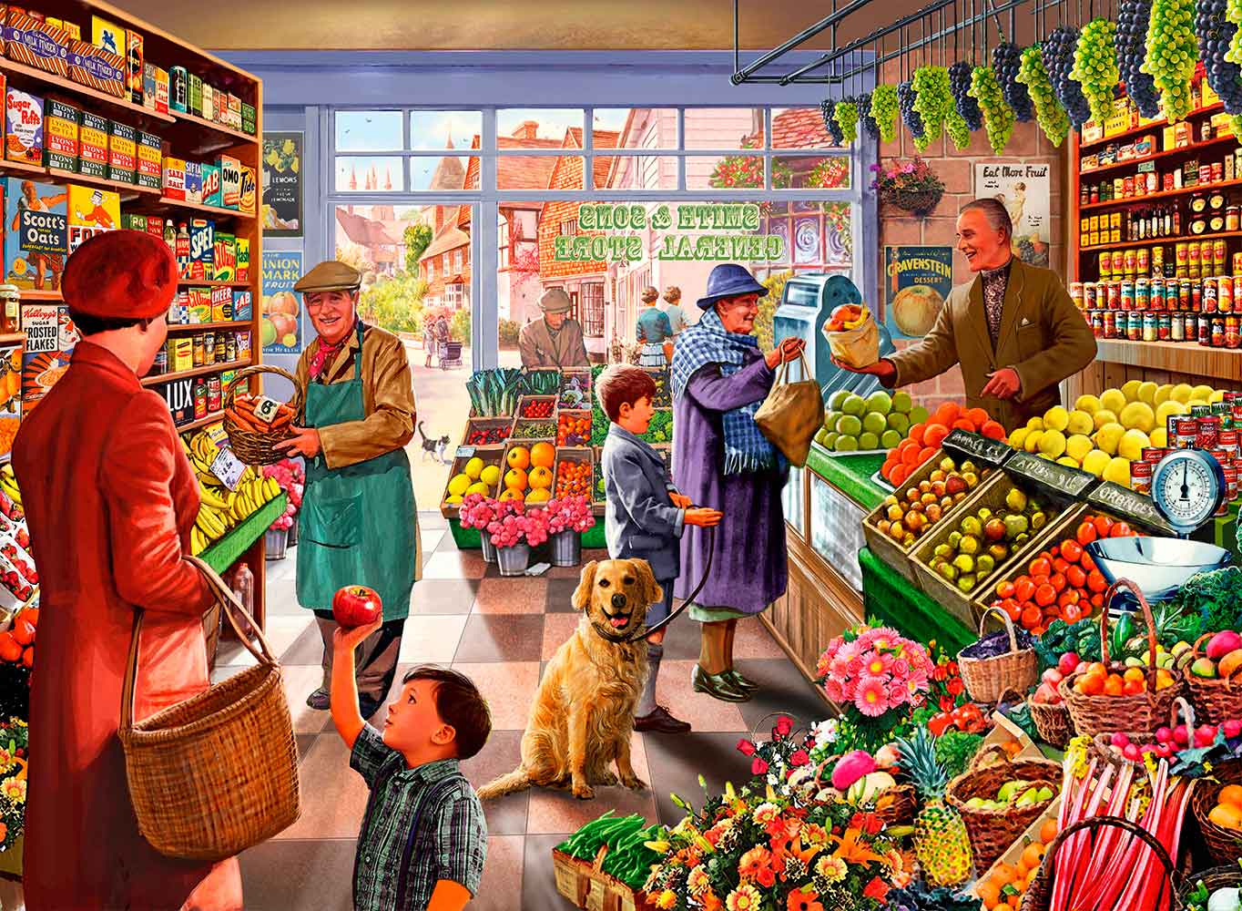 Puzzle Bluebird A Loja de Frutas e Legumes 3000 Peças