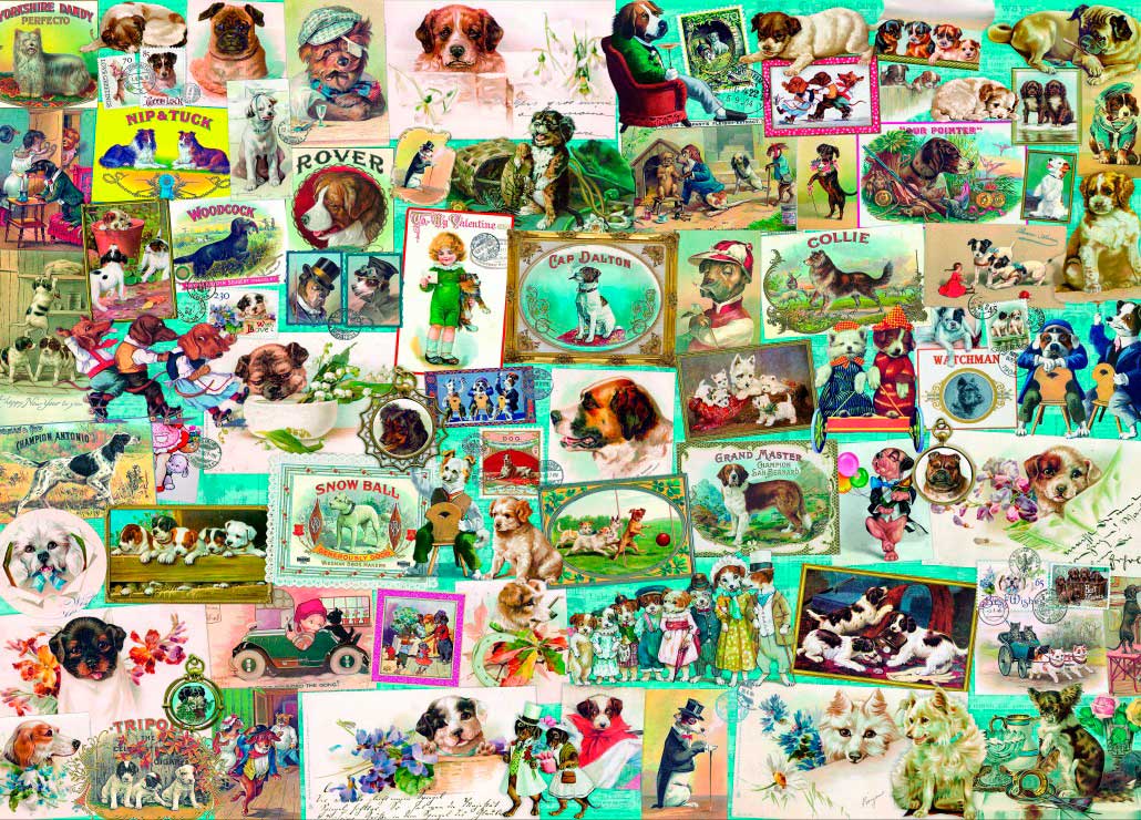 Puzzle Bluebird Cães de 1500 Peças