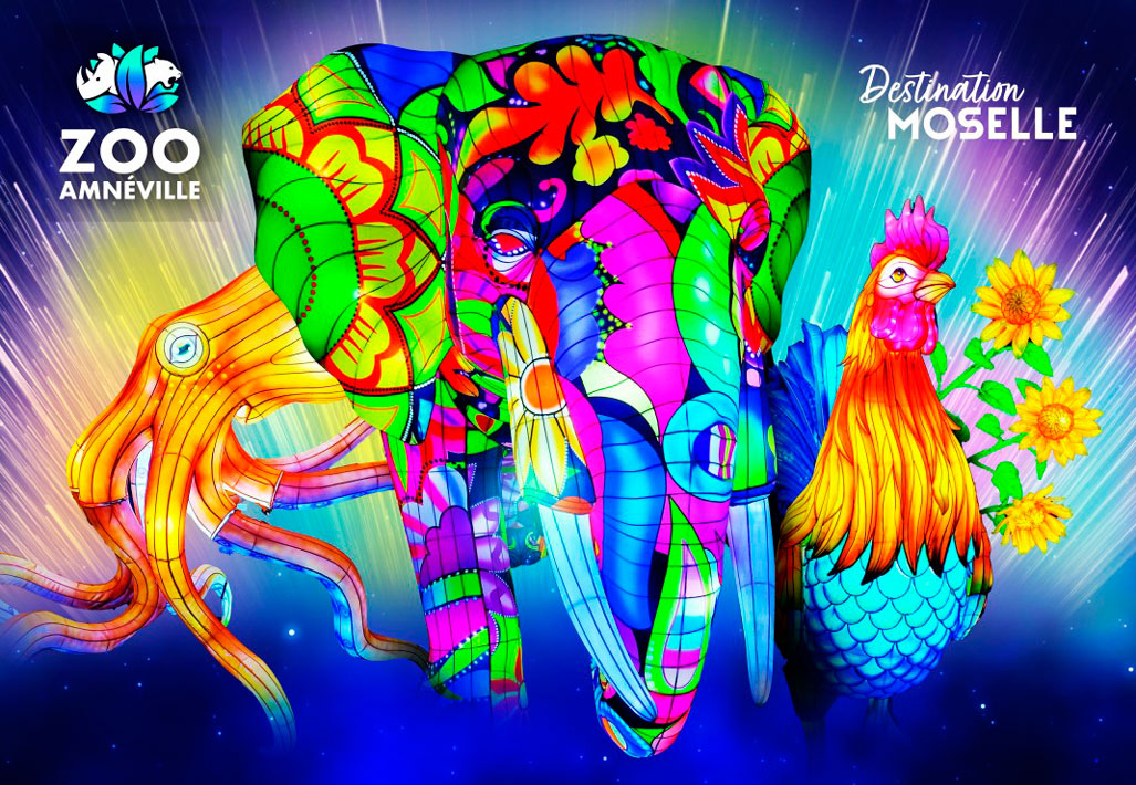 Puzzle Bluebird Zoológico de Amnéville, Luminescência 1000 Pçs