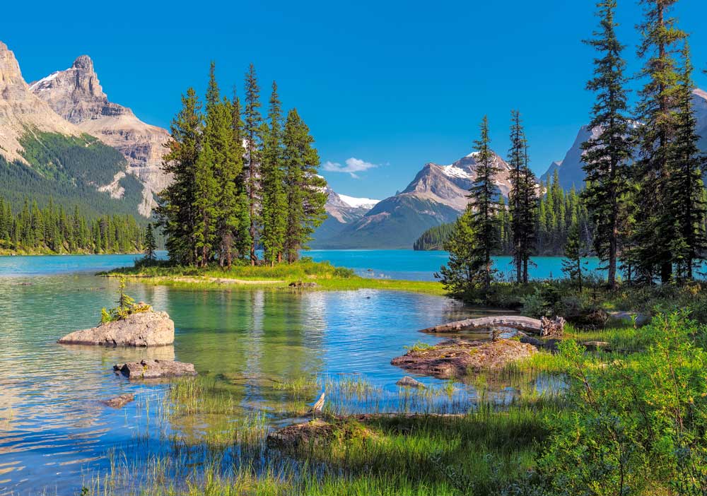 Puzzle Castorland Lago Maligne, Canadá de 500 peças