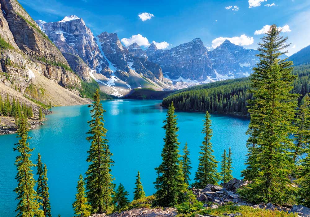 Puzzle Castorland Primavera no Lago Moraine, Canadá de 500 Pçs