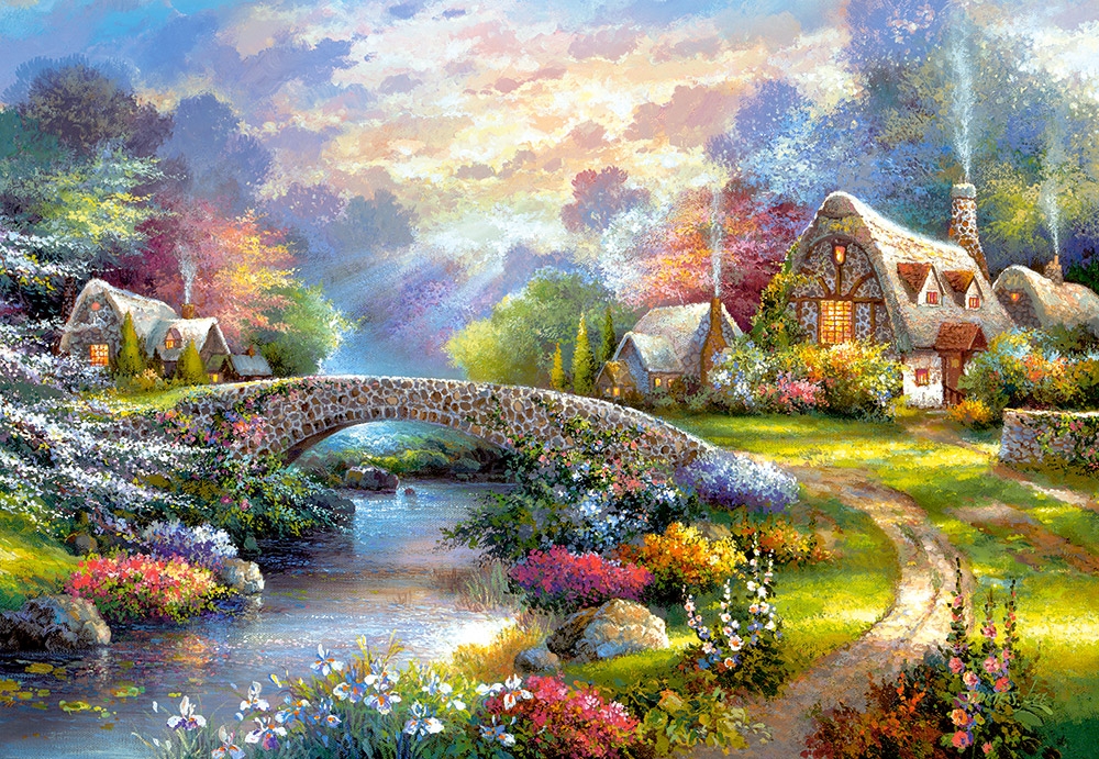 Puzzle Castorland Brilho da Primavera 1000 peças