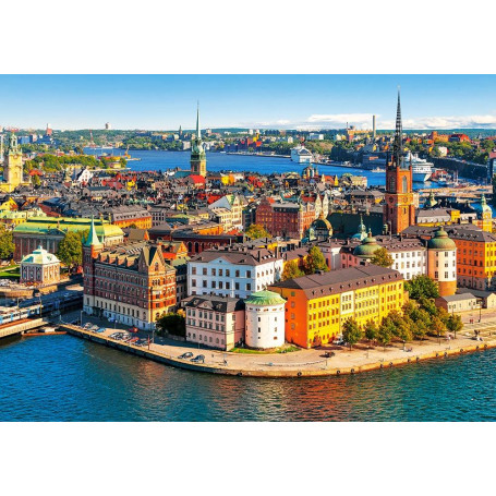 Puzzle Castorland Cidade Velha de Estocolmo, Suécia 500 peças