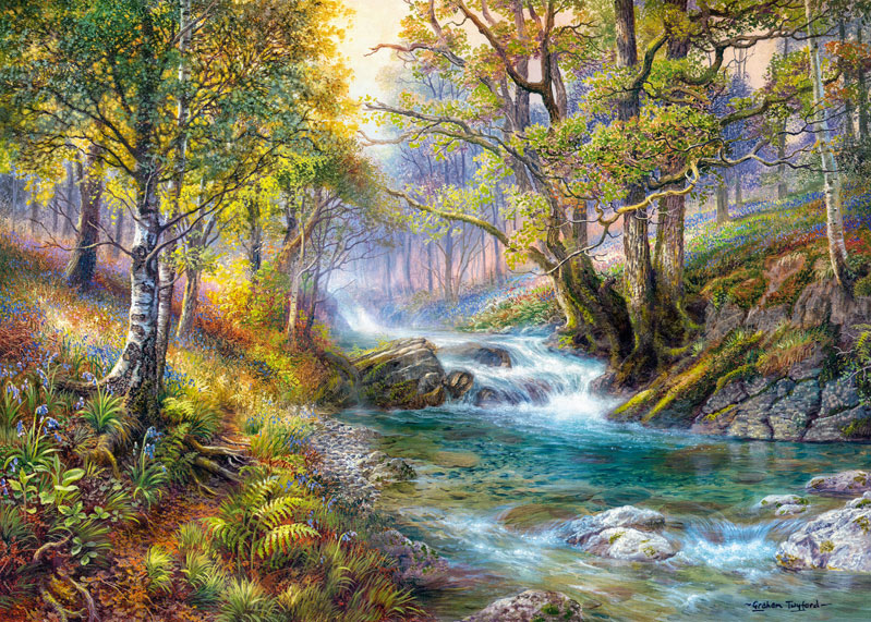 Puzzle Cherry Pazzi Hidden Creek 1000 peças