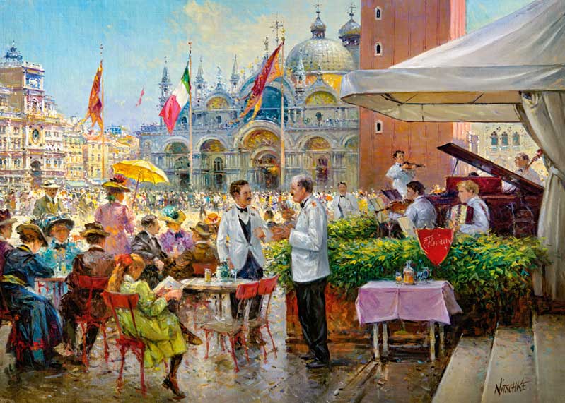 Puzzle Cherry Pazzi Praça São Marcos Veneza de 1000 peça