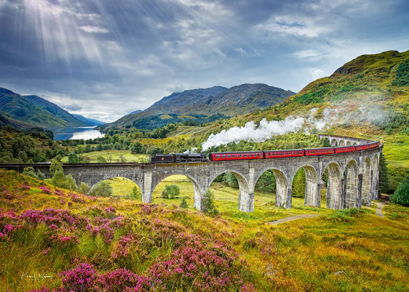 Puzzle Cherry Pazzi Glenfinnan Viaduto de 1000 peças