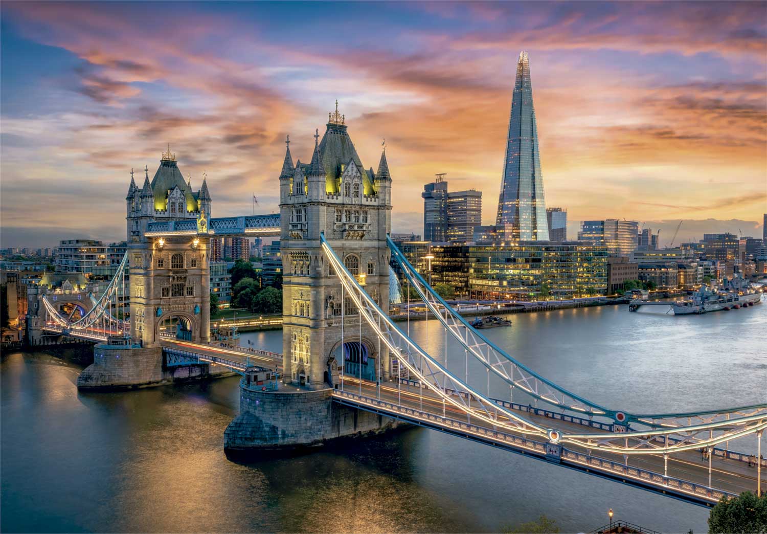 Puzzle Clementoni Crepúsculo de Londres de 1500 Peças
