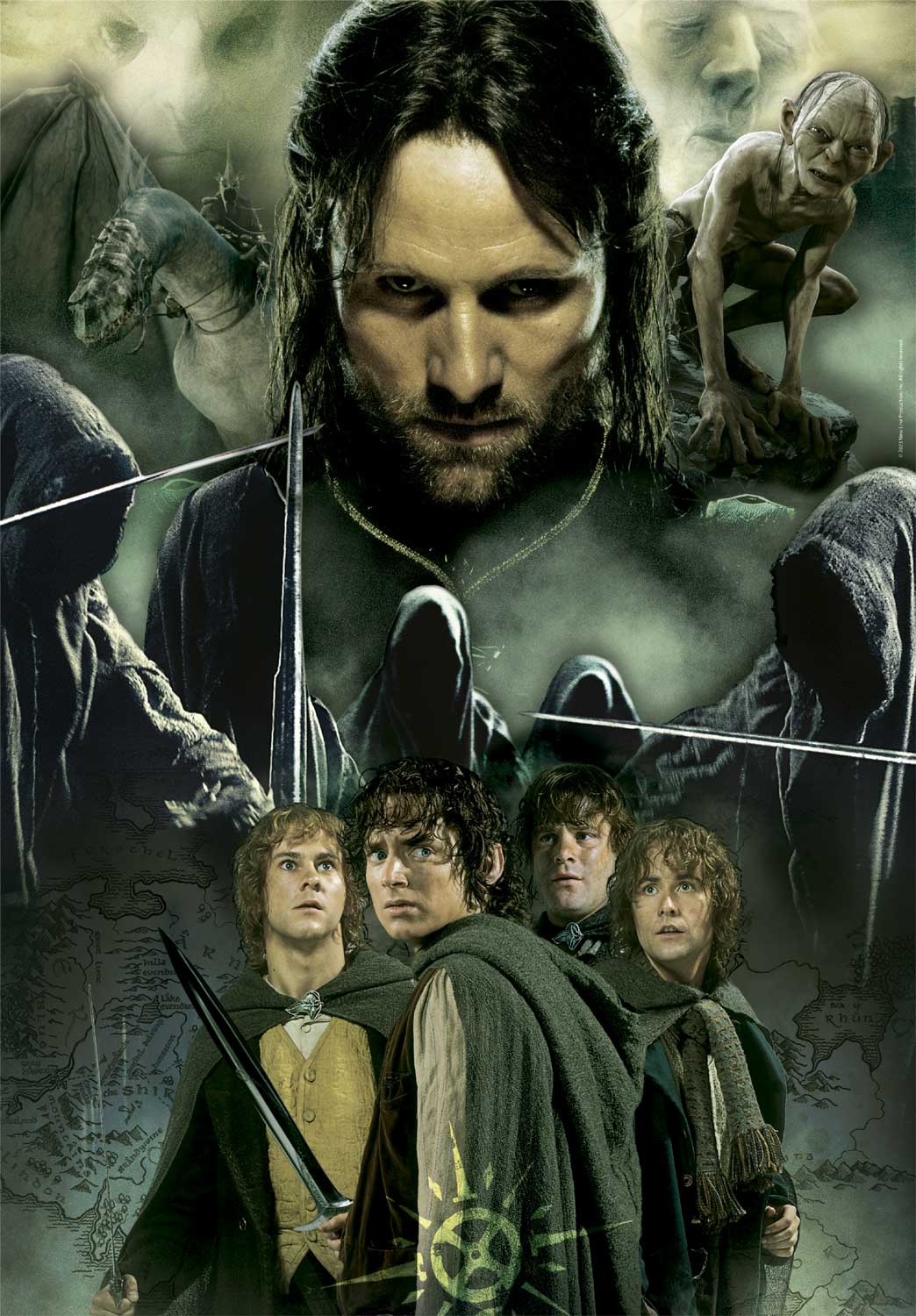 Puzzle Clementoni The Lord of the Rings A comunidade 1000Pç