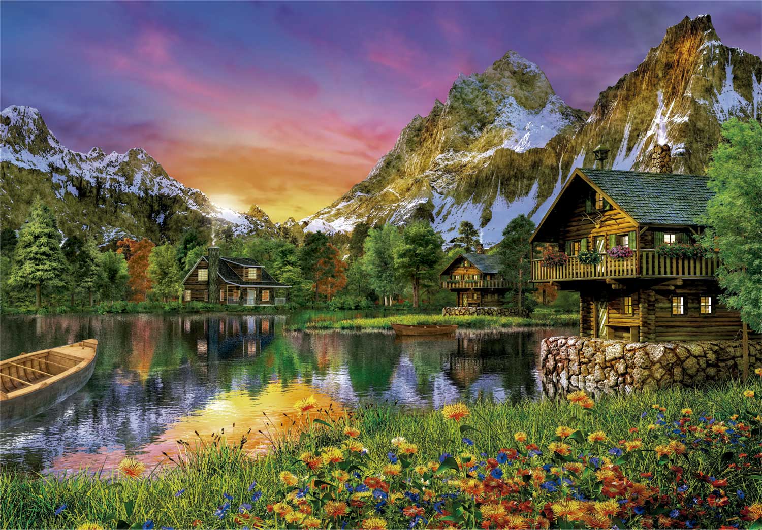 Puzzle Clementoni Lago Alpino de 6000 Peças