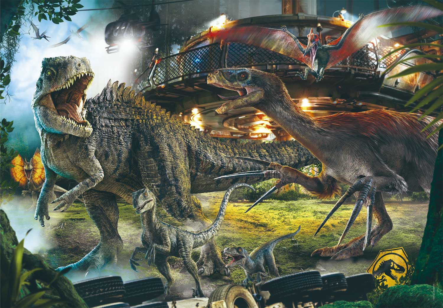 Puzzle Clementoni Pasta Jurassic World 3 de 1000 Peças