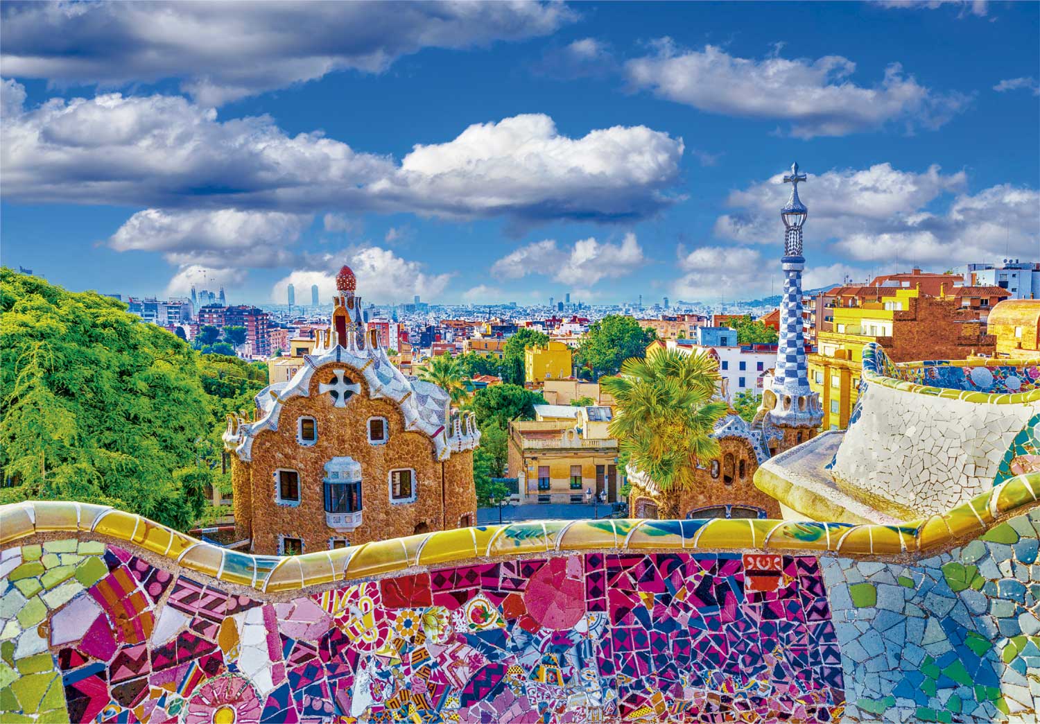 Puzzle Clementoni Parque Güell, Barcelona de 1000 Peças