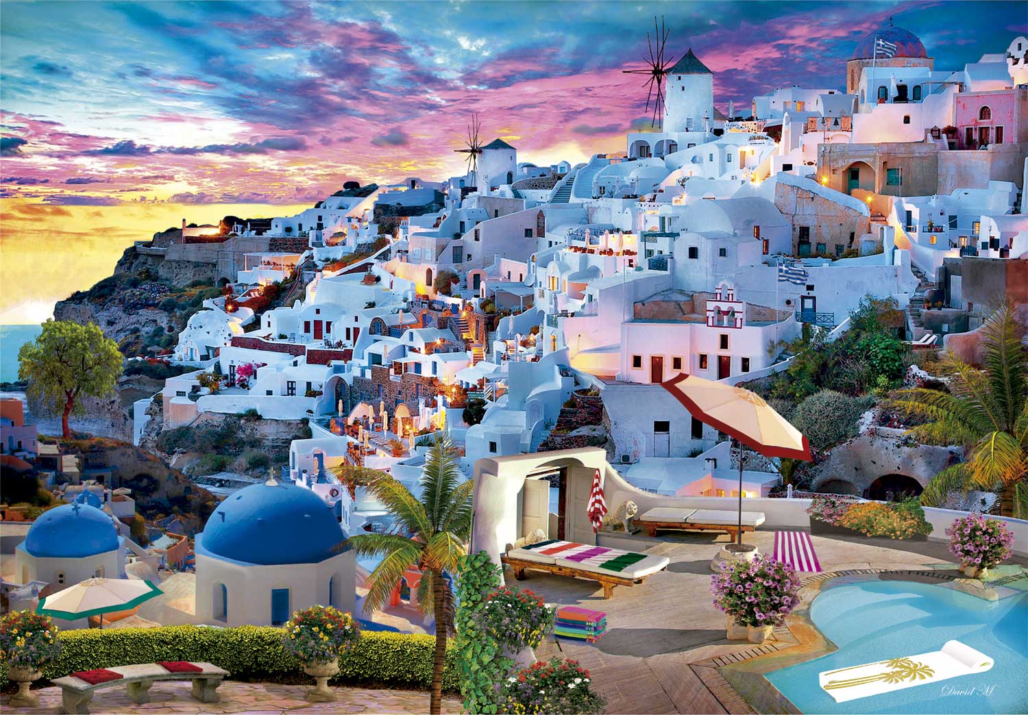 Puzzle Clementoni Vista de Grecia de 500 Peças