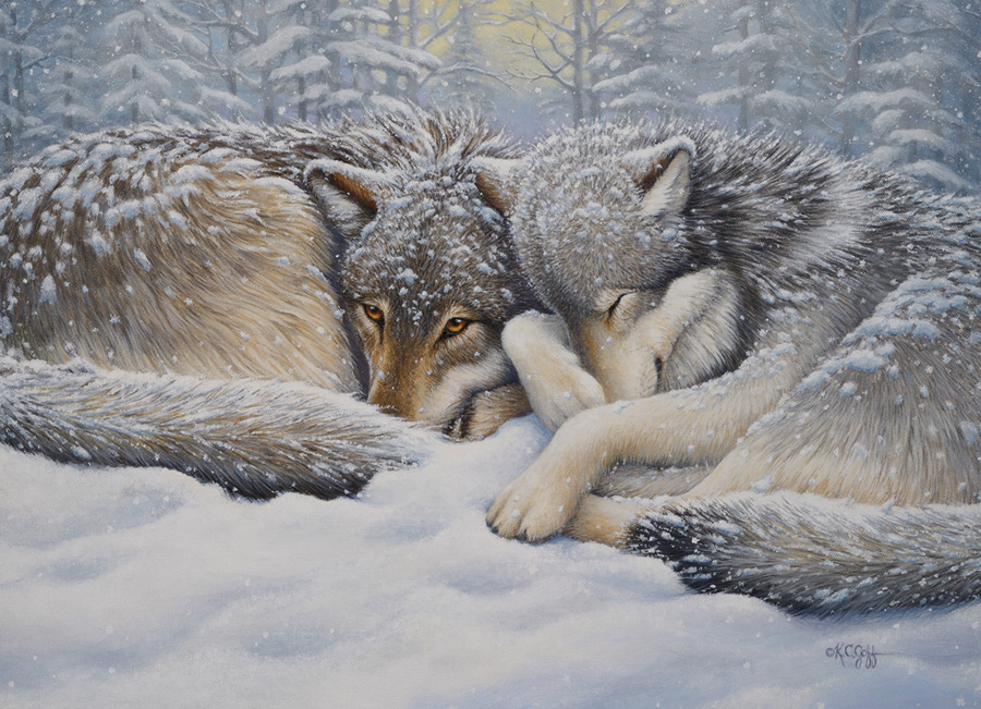 Puzzle Cobble Hill Resto dos Lobos no Inverno 1000 Pc