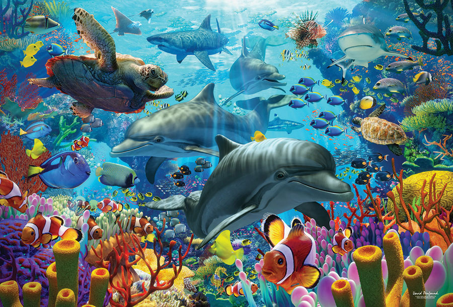 Puzzle Cobble Hill Mar de Coral 2000 Peças