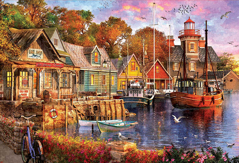 Puzzle Educa Sunset no Porto de 5000 Peças