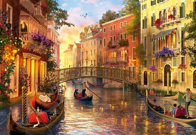 Puzzle Educa Sunset em Veneza de 1500 peças