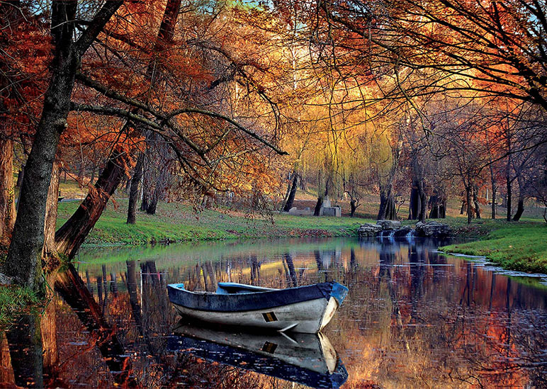 Puzzle Educa Boat on the Lake 2000 peças