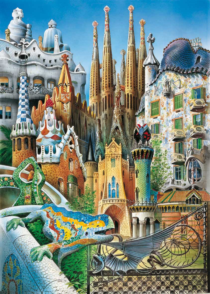 Puzzle Educa Gaudí Colagem (Peças Miniaturas) de 1000 Peças
