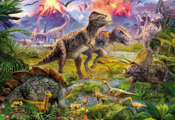 Puzzle Educa Dinosaur Encounter 500 Peças