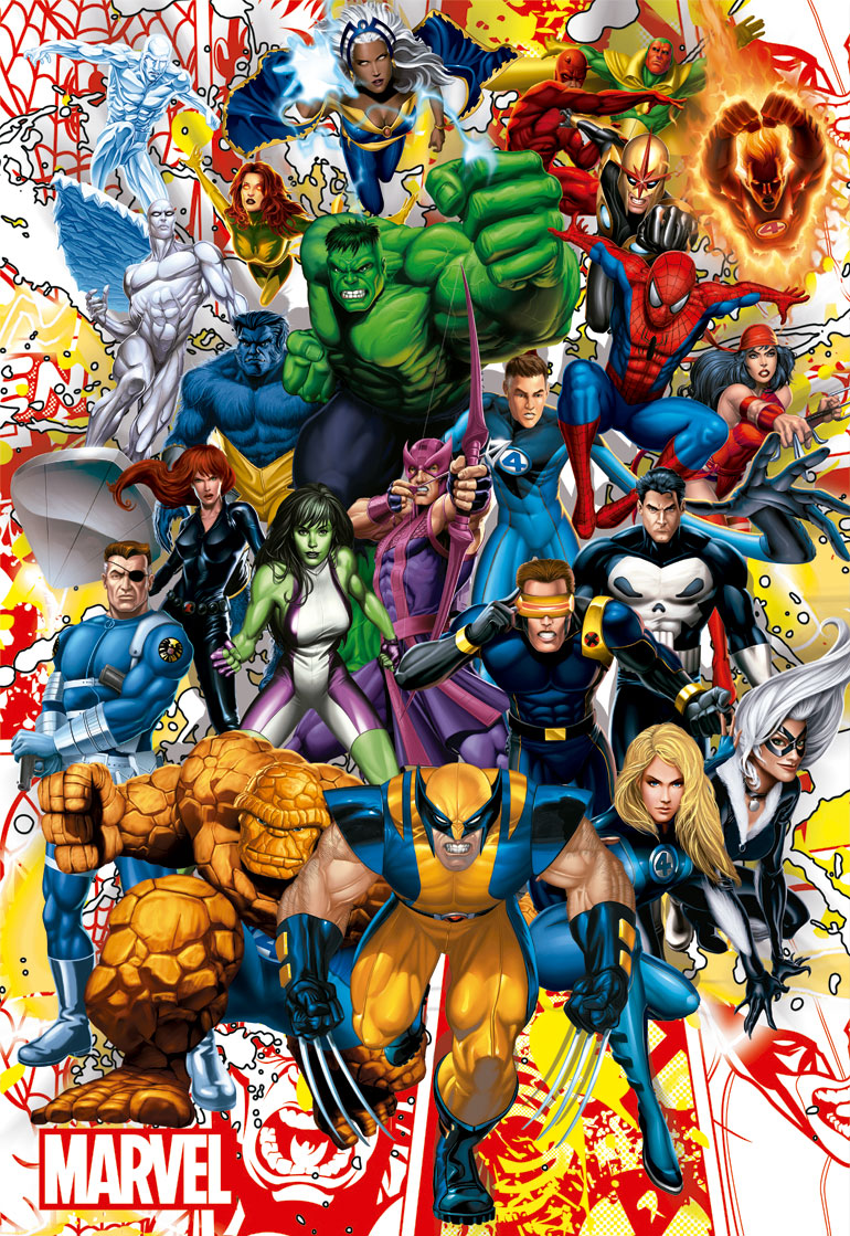 Puzzle Educa Marvel Heroes 500 peças