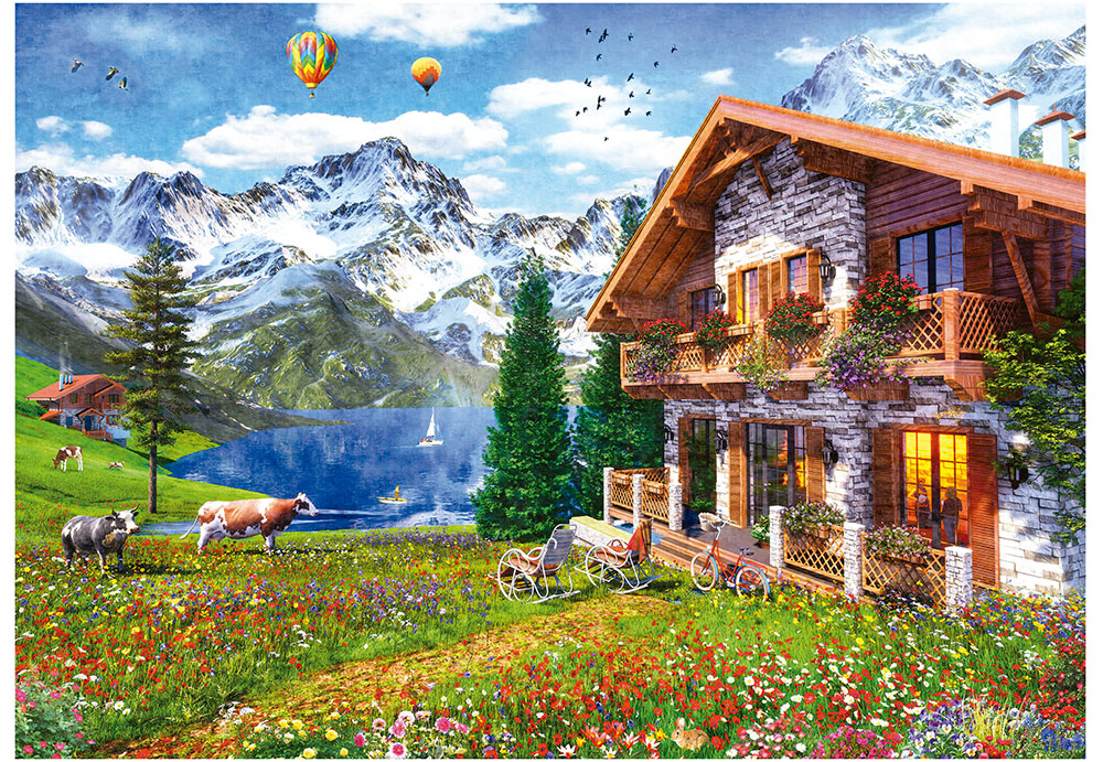 Puzzle Educa Casa nos Alpes de 4000 Peças