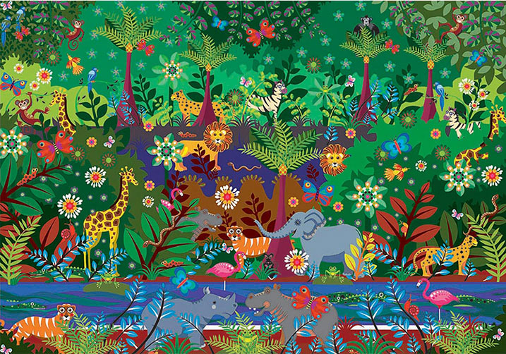 Puzzle de 500 peças Educa La Jungla