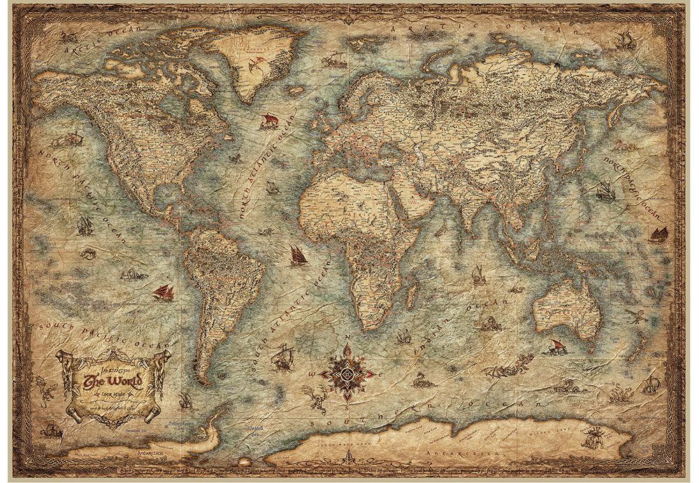 Puzzle Educa Mapa-Mondo de 3000 Peças