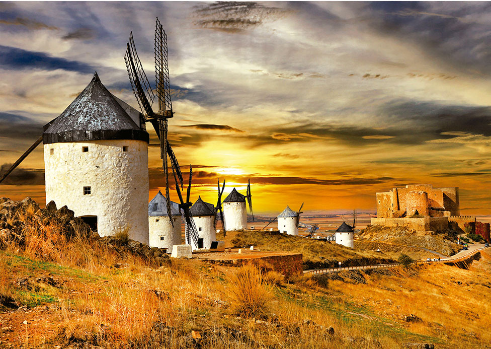 Puzzle Educa Moinhos de Vento, Consuegra de 1500 Peças