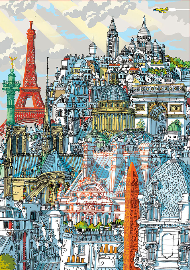 Puzzle Educa Paris de 1000 peças