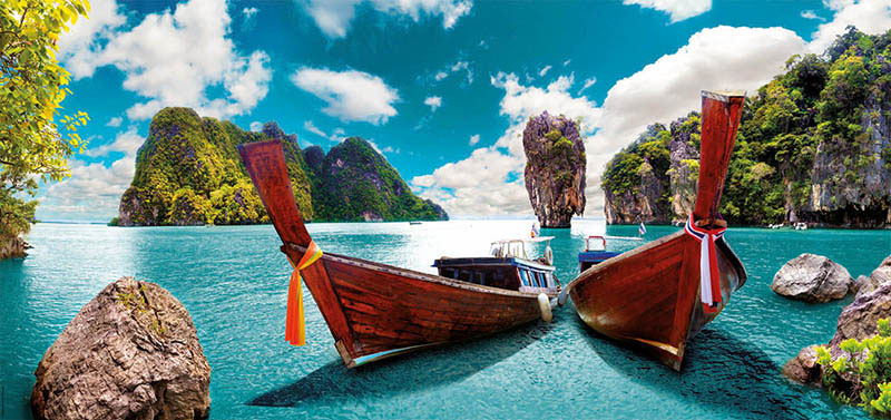 Puzzle Educa Phuket, Tailândia Panorâmica 3.000 peças