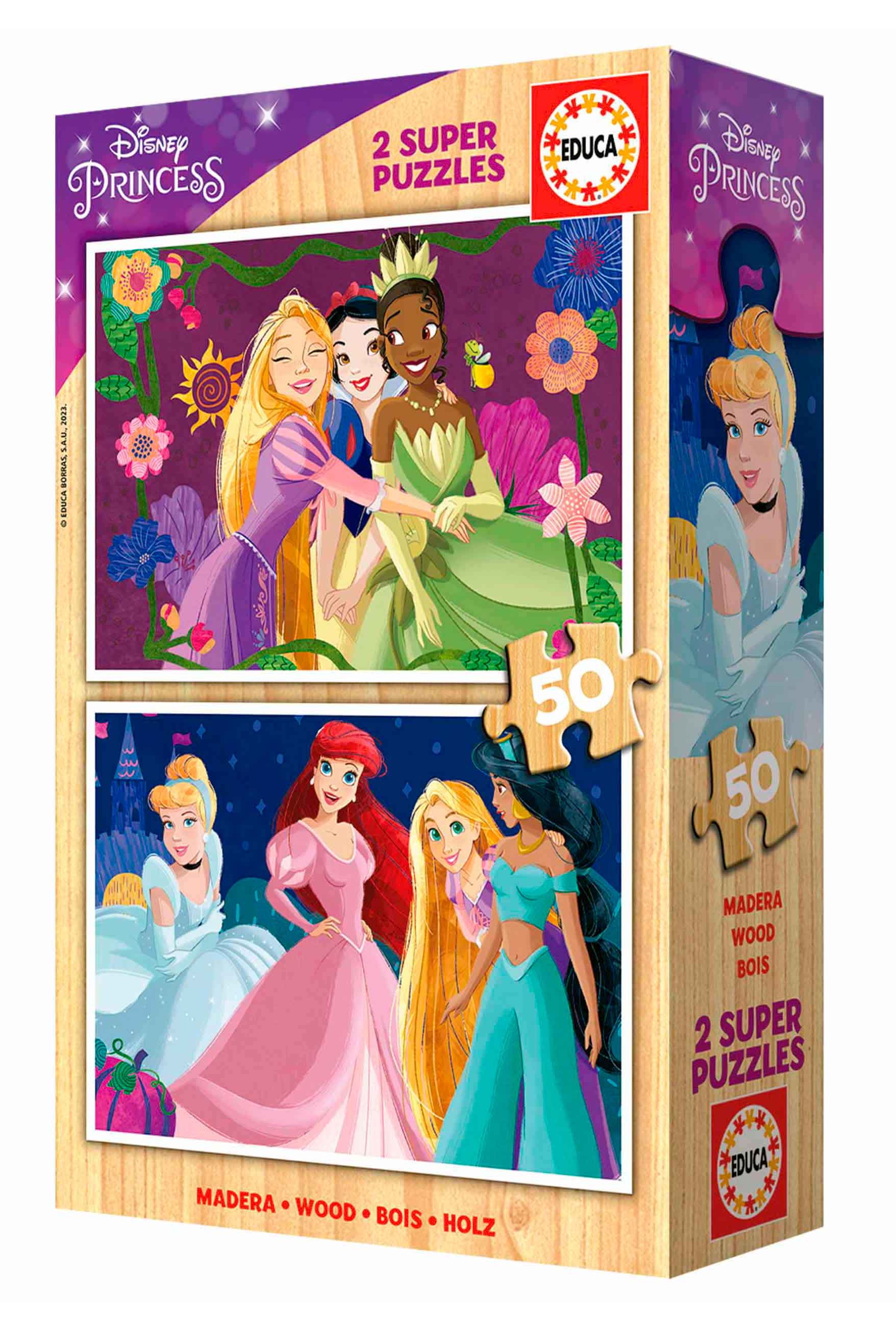 Comprar Puzzle Educa Princesas Disney de 2 x 25 Peças de madeira