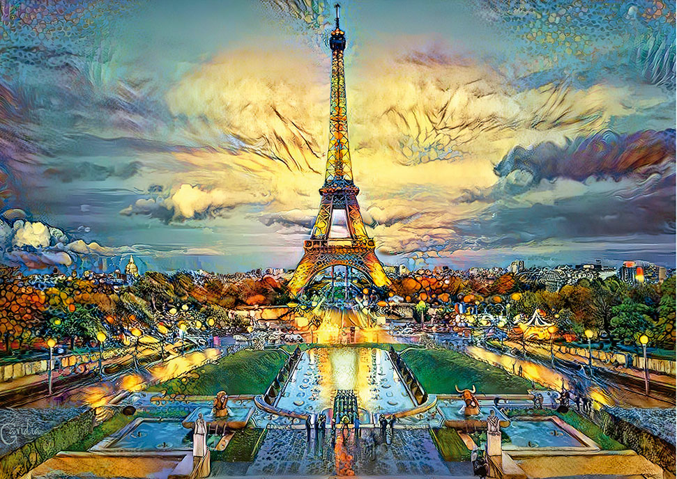 Puzzle Educa Torre Eiffel de 500 Peças