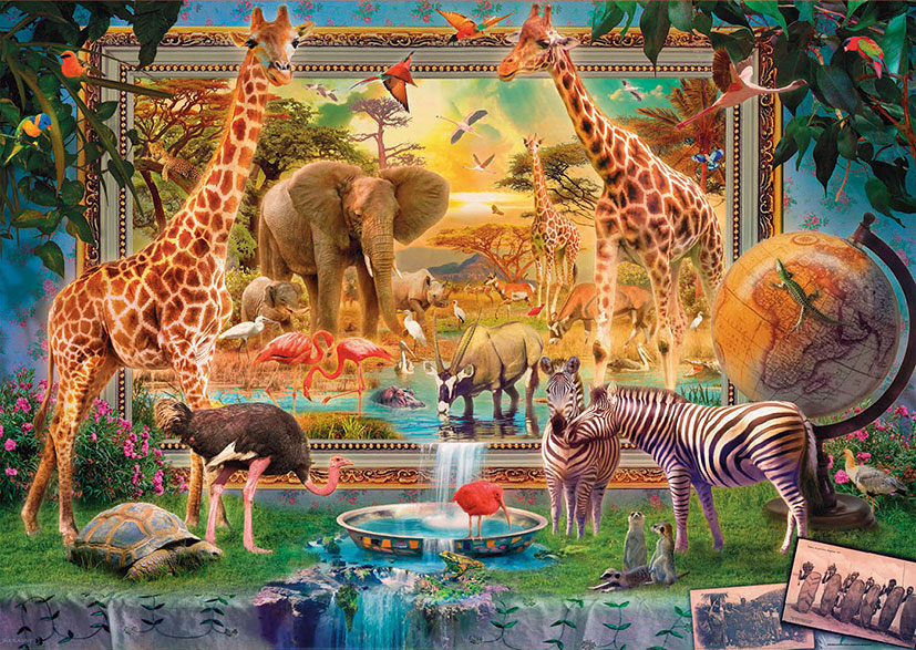 Puzzle Educa retornando da savana de 4000 peças